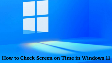 How to Check Screen on Time in Windows 11