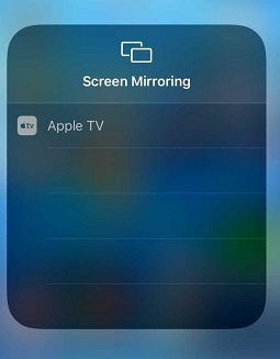 Mirror Sky Go on Apple TV from iPhone/iPad