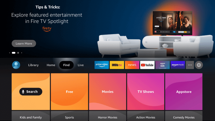 Select Search - Sky Sports Box Office on Firestick