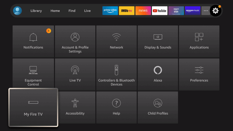Click My Fire TV