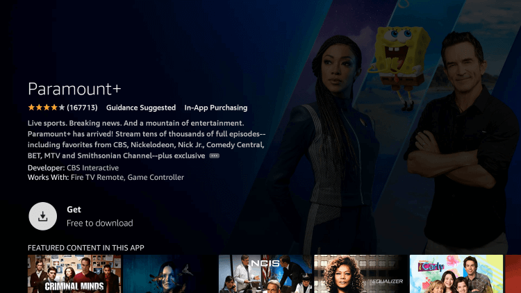 Get Paramount Plus - TV Land on Firestick