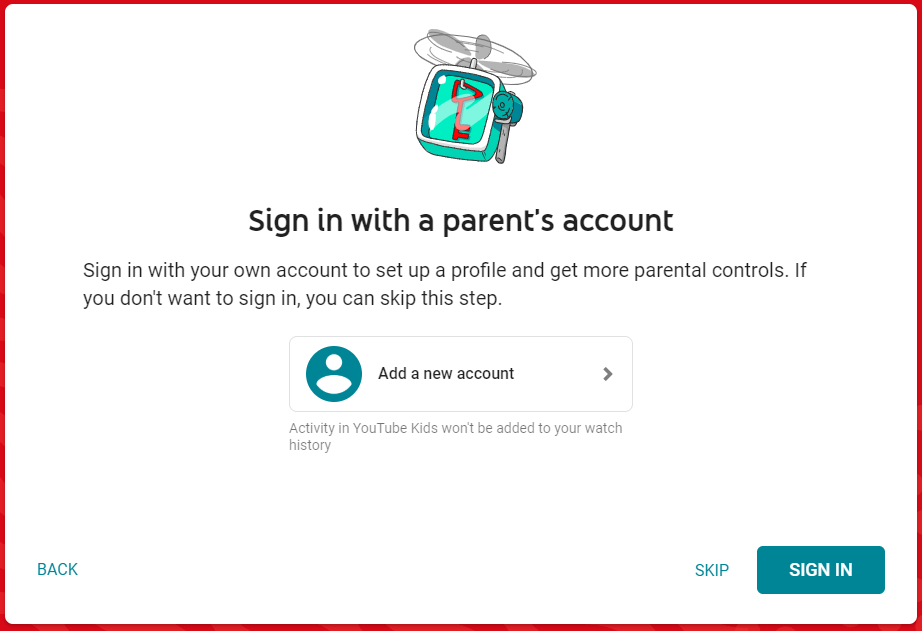 Sign-in with your google account