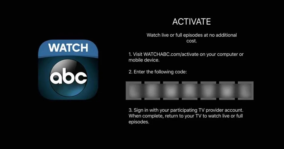 Activate ABC on Apple TV