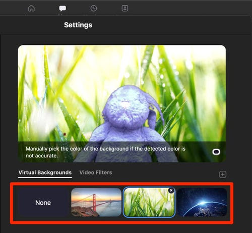 Change Background in Zoom Meeting