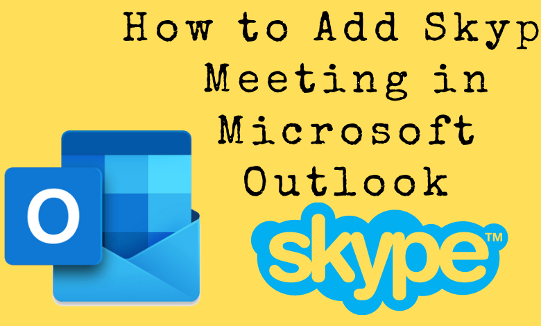 how do i add a skype link to an existing outlook meeting