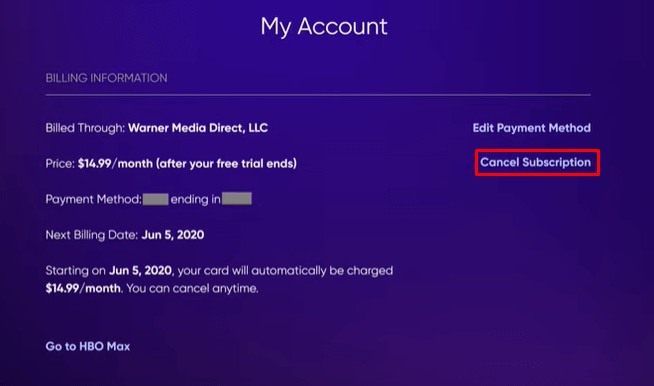 How to Cancel HBO Max on Roku