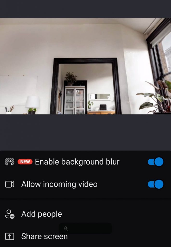 Click Enable background blur - change Skype background
