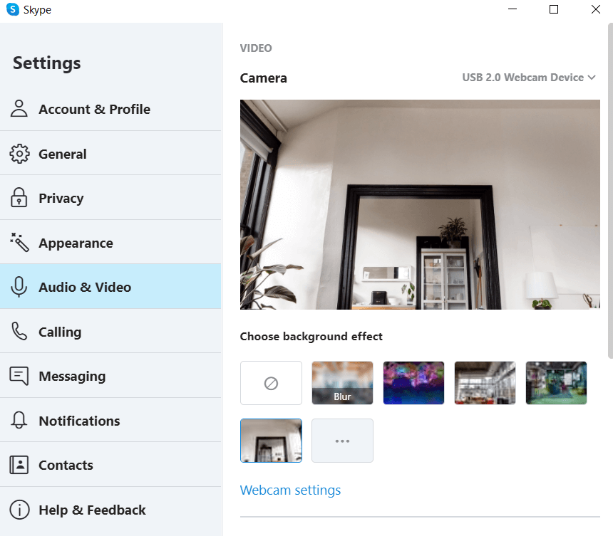 Select Audio & Video
