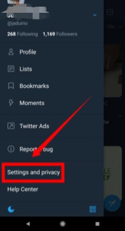 Twitter Setting and privacy
