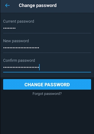 Change Twitter Password