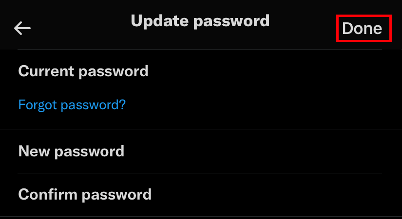 How to Change Twitter Password