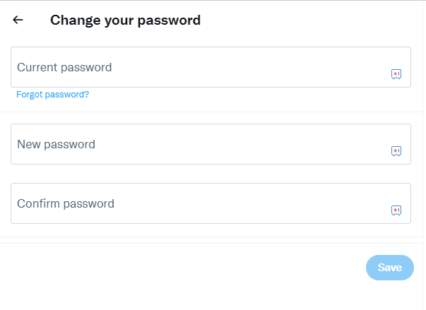 How to Change Twitter Password