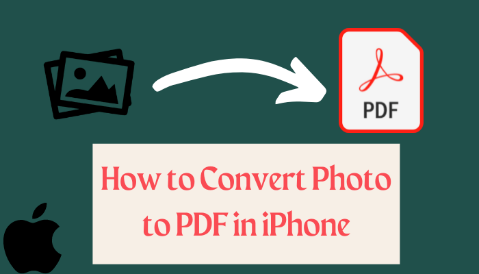 How to convert Photo to PDF in iPhone