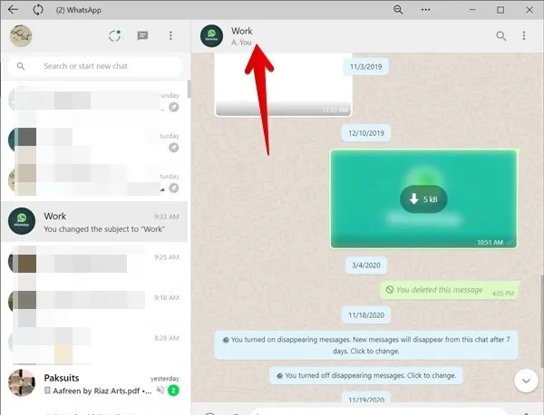 Create WhatsApp Group Link on PC