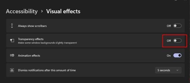 Visual effects