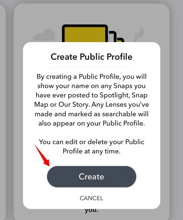 create public profile