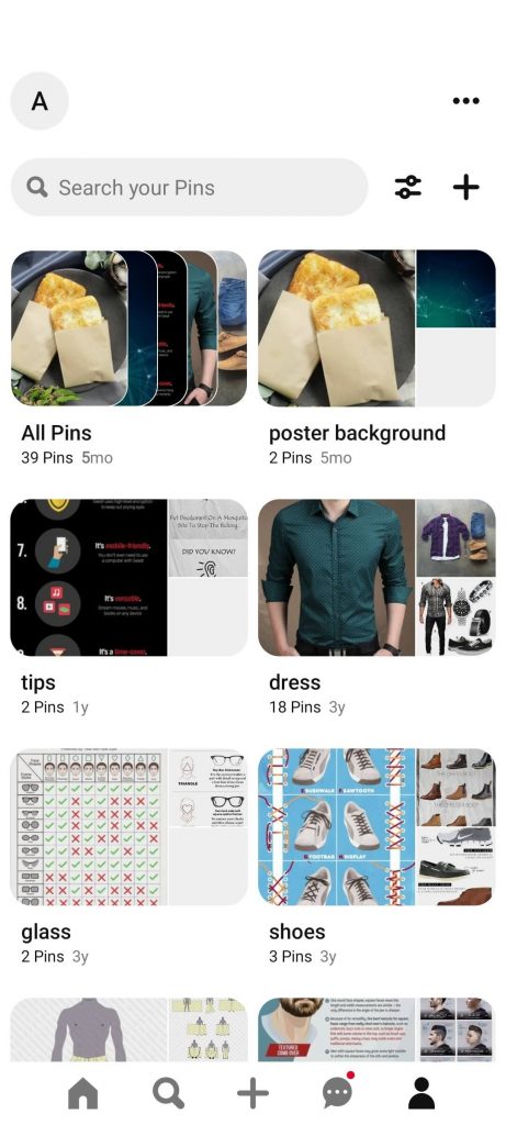 Select Profile - remove followers on Pinterest