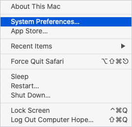 System Preferences