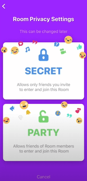 Select Secret or Party
