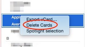 Delete iPhone Contacts on Mac
