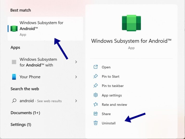 nstall Windows Subsystem for Android