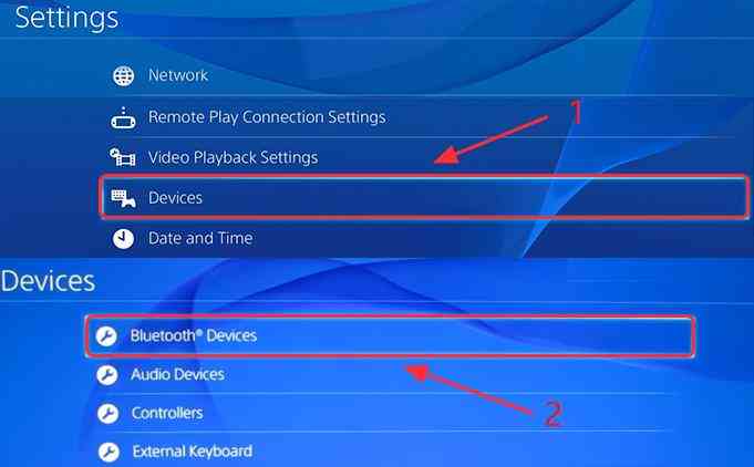 Open Bluetooth devices