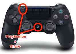 Press PS and Share button together