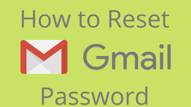 Reset Gmail Password