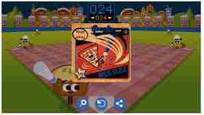 baseball Google doodle game