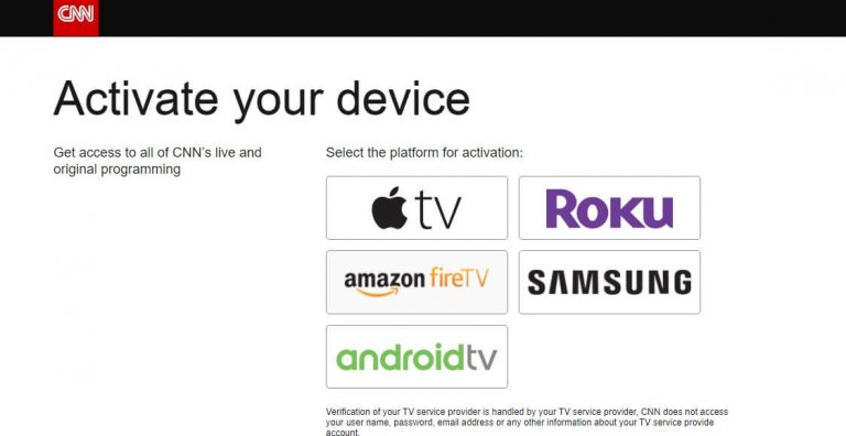 CNN activation website