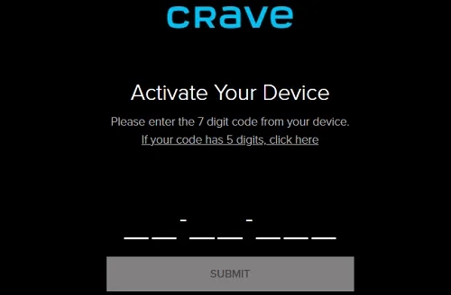 Activate Crave on Roku