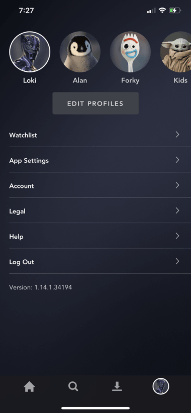 Re login to the account