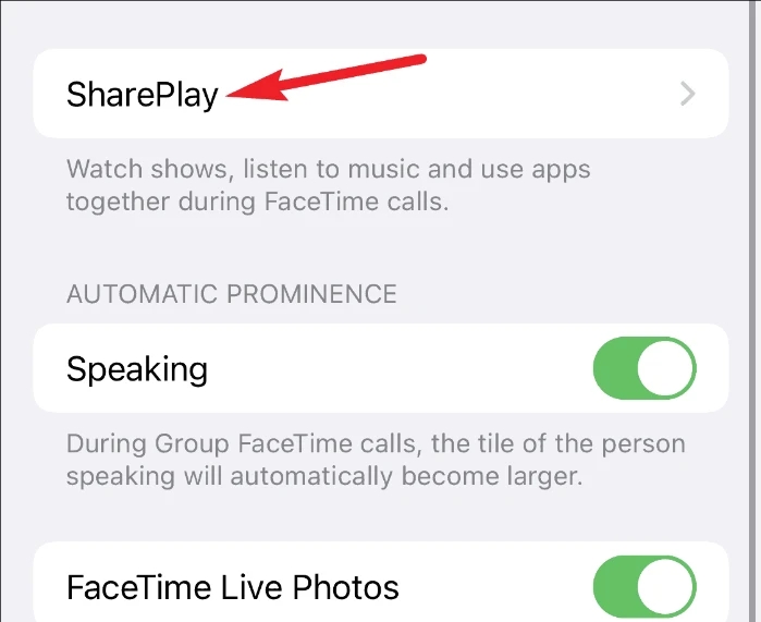 Ensure your App Support SharePlay