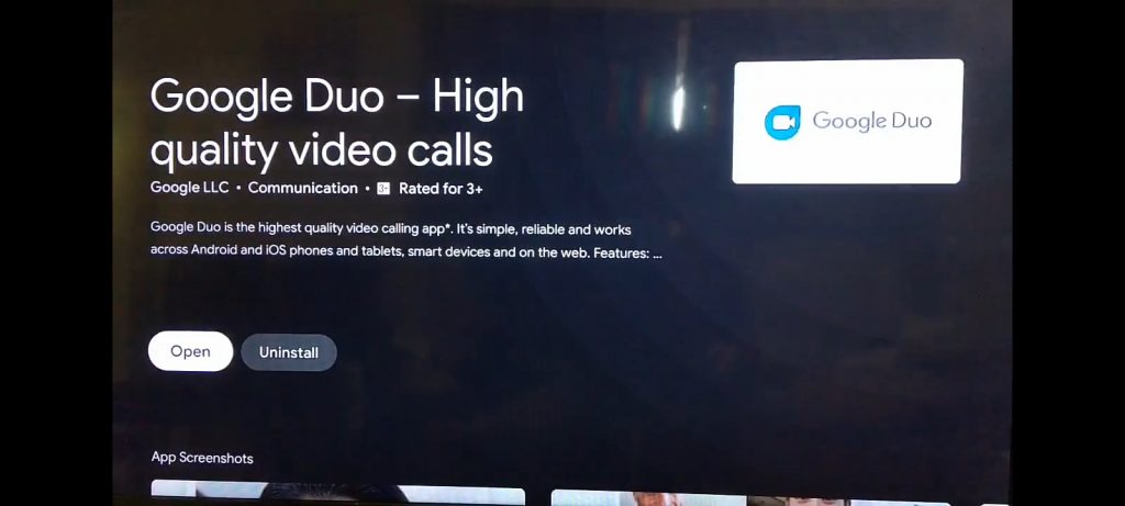 Open Google Duo