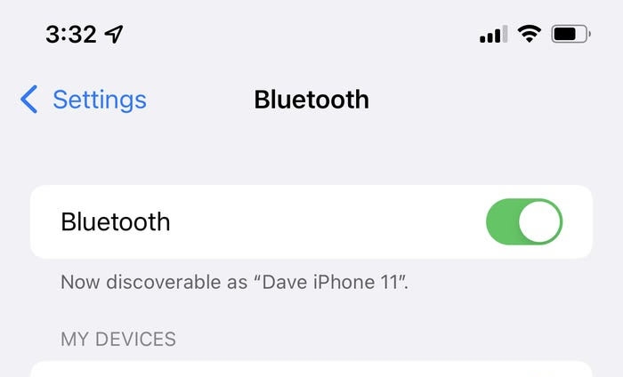 Turn on Bluetooth