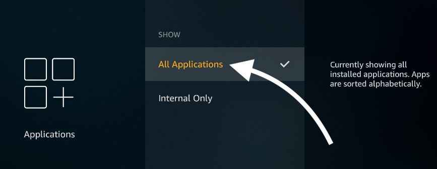 click on all apps to fix Hulu tv on firestick