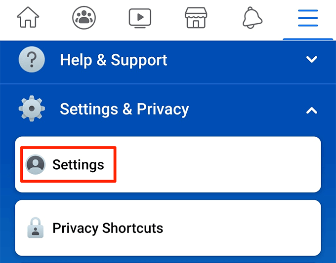 select settings on the menu 
