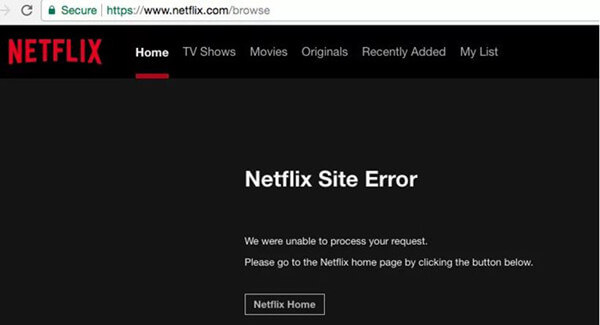 Netflix not Working on Chromecast-Check Netflix Server