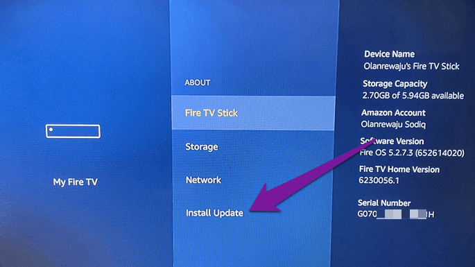 Install update when Netflix not working on Firestick