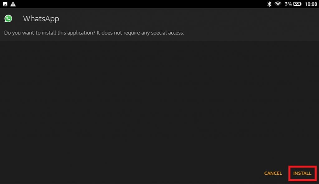 Install WhatsApp on Fire Tablet
