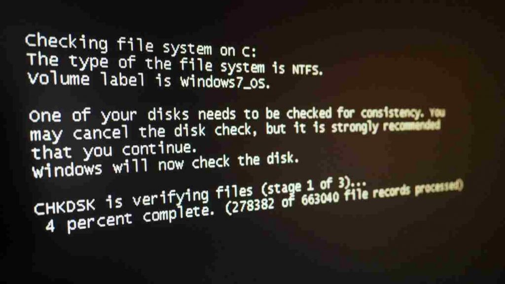 Chkdsk scan will fix error 0x80070570