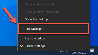 Select task manager