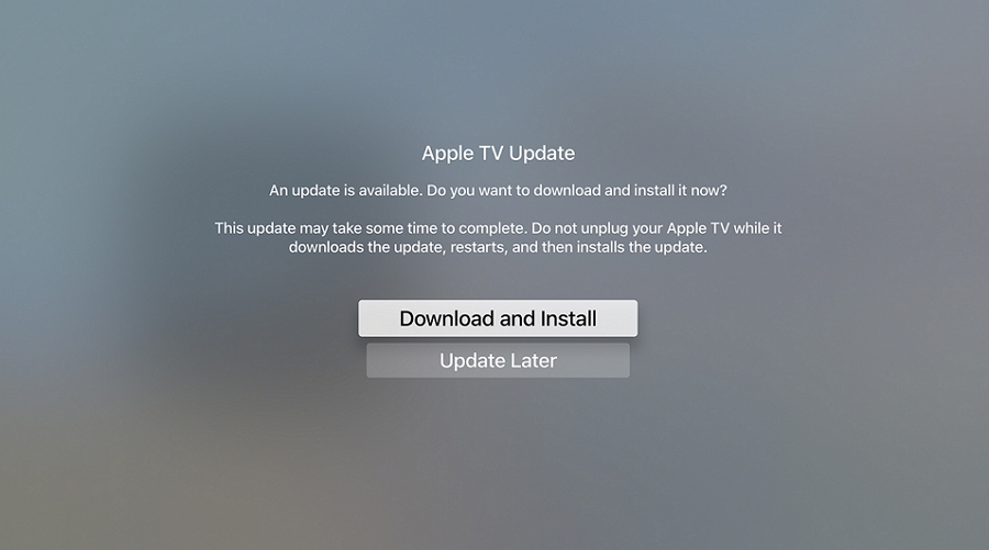 Update Apple TV