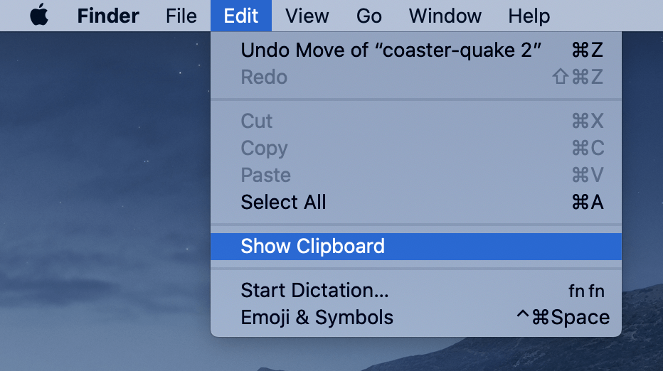 Show Clipboard