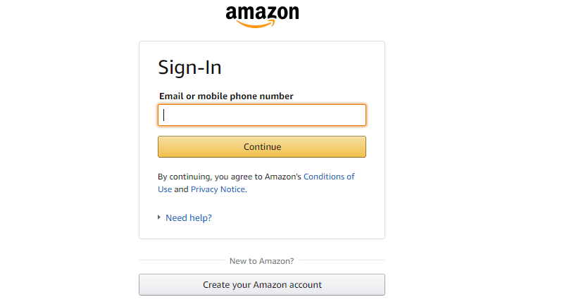 Sign-in to your account