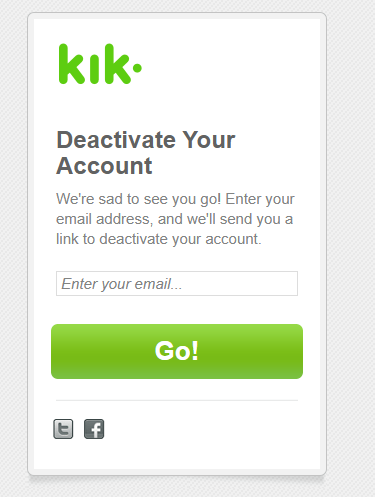 How to Deactivate a Kik Account