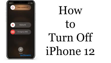 How to turn off iPhone 12