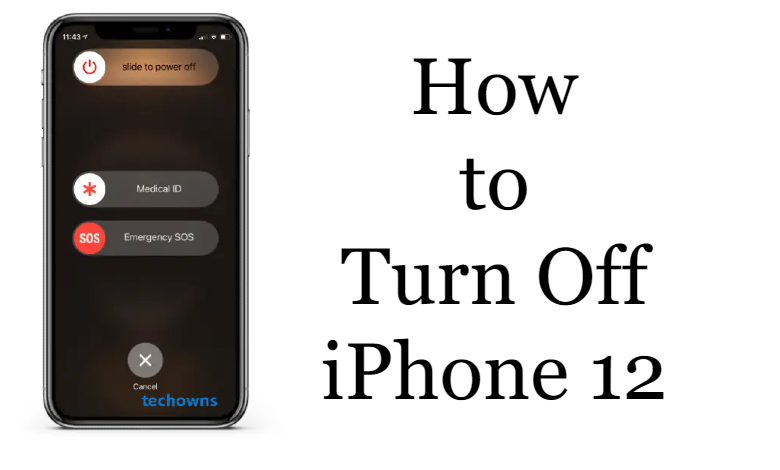 How to switch off iphone 12