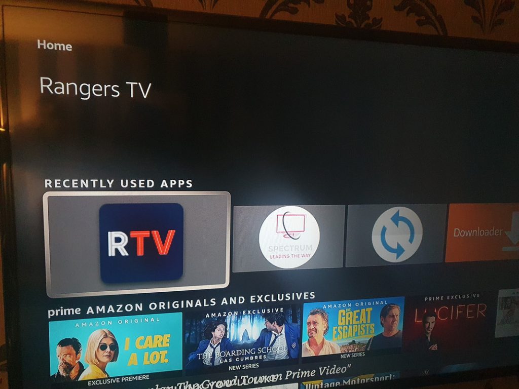 Rangers TV on Firestick