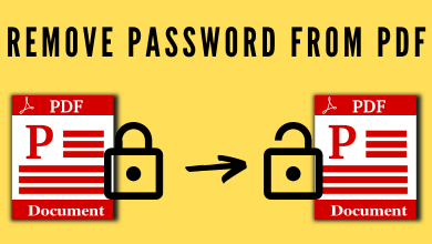 Remove Password From PDF